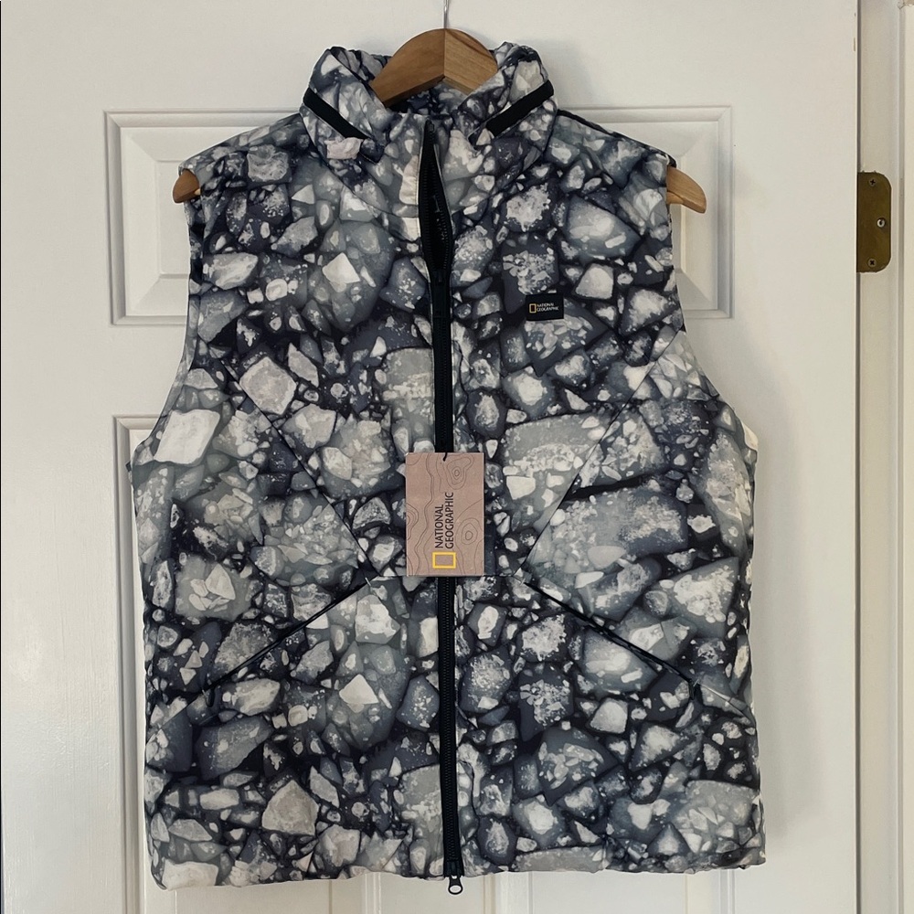 National Geographic Monochrome Patterned Vest